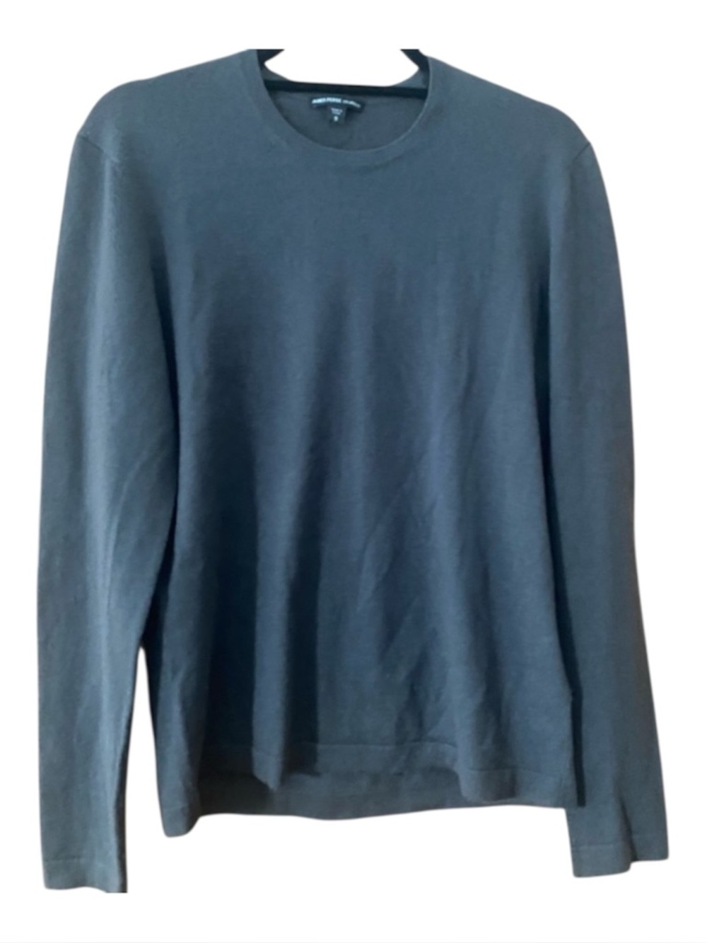 James Perse 100% Cashmere Black Crewneck Sweater Size 0 XS Lightweight Luxury